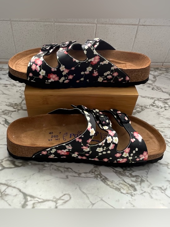 Birkenstock Shoes - Birkenstock Papillio Floral Florida 3-Strap Slide Sandals EU 40 L9 M7 PRISTINE